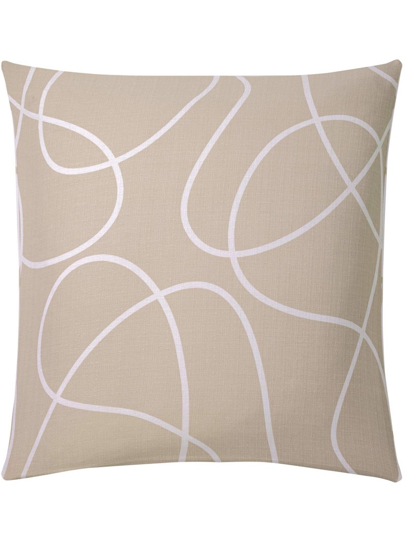 Juego de cama de 3 piezas en algodón diseño relieve funda + fundas de almohada Beige gris - Kiabi