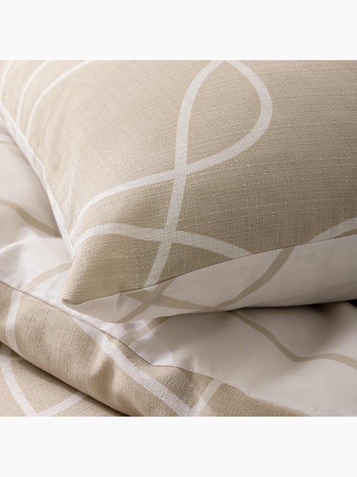 Juego de cama de 3 piezas en algodón diseño relieve funda + fundas de almohada - Kiabi