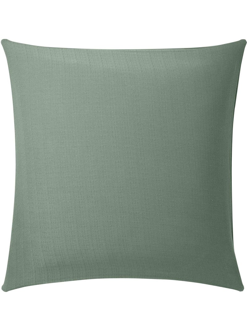 Juego de cama de 3 piezas en algodón liso en relieve + fundas de almohada Verde - Kiabi