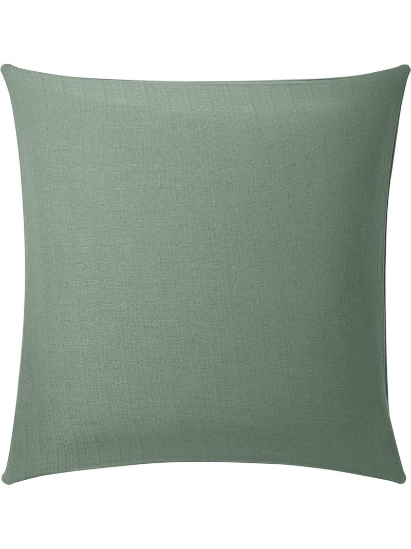 Juego de cama de 3 piezas en algodón liso en relieve + fundas de almohada Verde - Kiabi