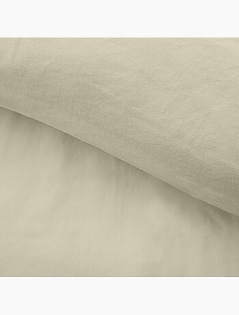 Juego de cama de 3 piezas en funda de microfibra lavada lisa + fundas de almohada