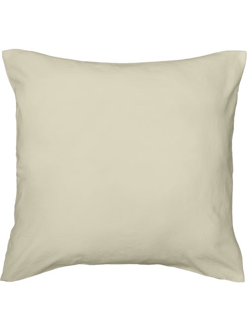 Juego de cama de 3 piezas en funda de microfibra lavada lisa + fundas de almohada - Kiabi