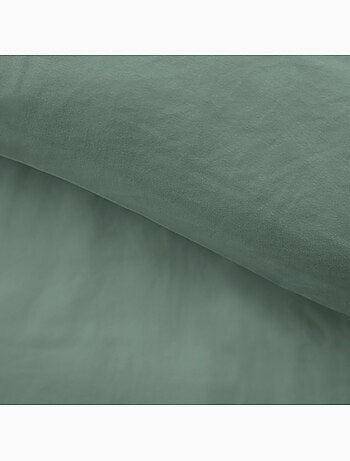 Juego de cama de 3 piezas en funda de microfibra lavada lisa + fundas de almohada