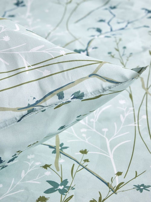 Juego de cama de 3 piezas estilo flores primaverales - Kiabi