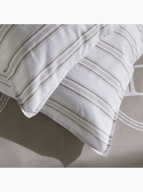Juego de cama de 3 piezas estilo Home a rayas - Kiabi Juego de cama de 3 piezas estilo Home a rayas - Kiabi