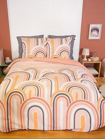 Juego de cama de 3 piezas para 2 personas - Funda nórdica + 2 fundas de almohada
