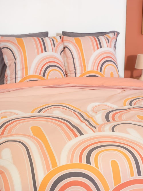 Juego de cama de 3 piezas para 2 personas - Funda nórdica + 2 fundas de almohada - Kiabi Juego de cama de 3 piezas para 2 personas - Funda nórdica + 2 fundas de almohada - Kiabi