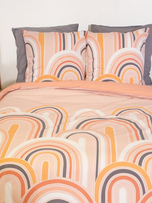 Juego de cama de 3 piezas para 2 personas - Funda nórdica + 2 fundas de almohada - Kiabi Juego de cama de 3 piezas para 2 personas - Funda nórdica + 2 fundas de almohada - Kiabi