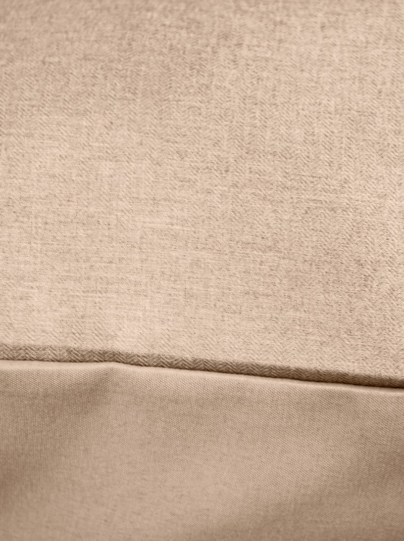 Juego de cama de 3 piezas sensación franela Beige - Kiabi