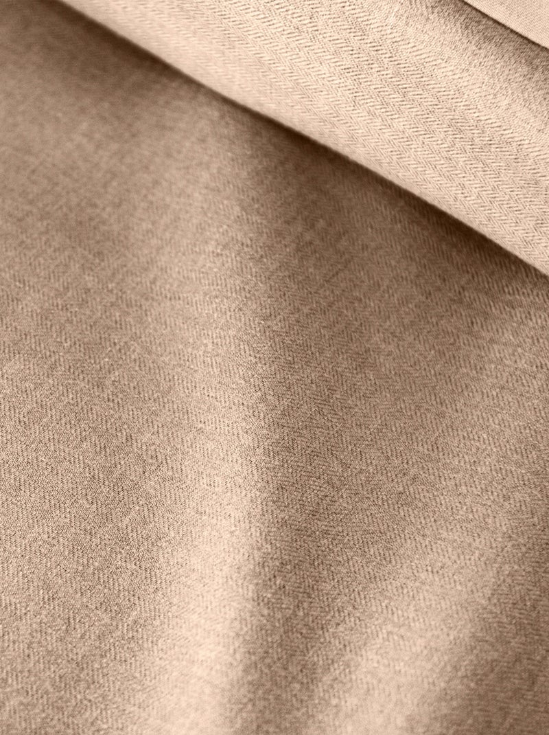 Juego de cama de 3 piezas sensación franela Beige - Kiabi