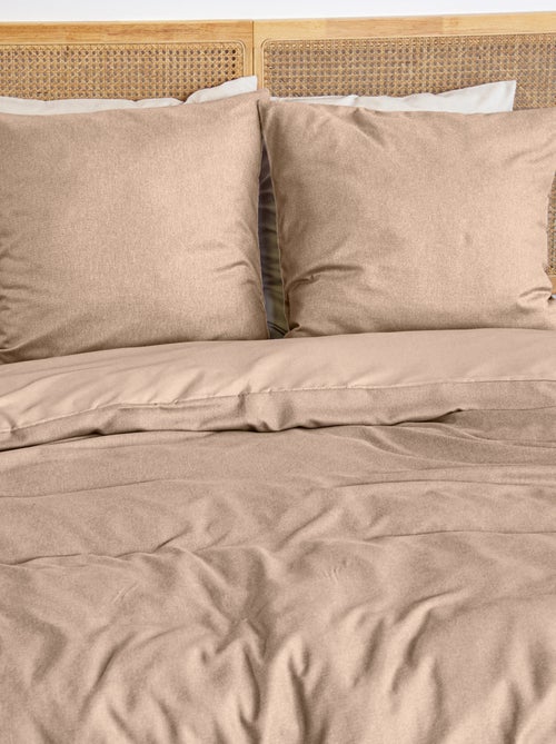 Juego de cama de 3 piezas sensación franela - Kiabi Juego de cama de 3 piezas sensación franela - Kiabi