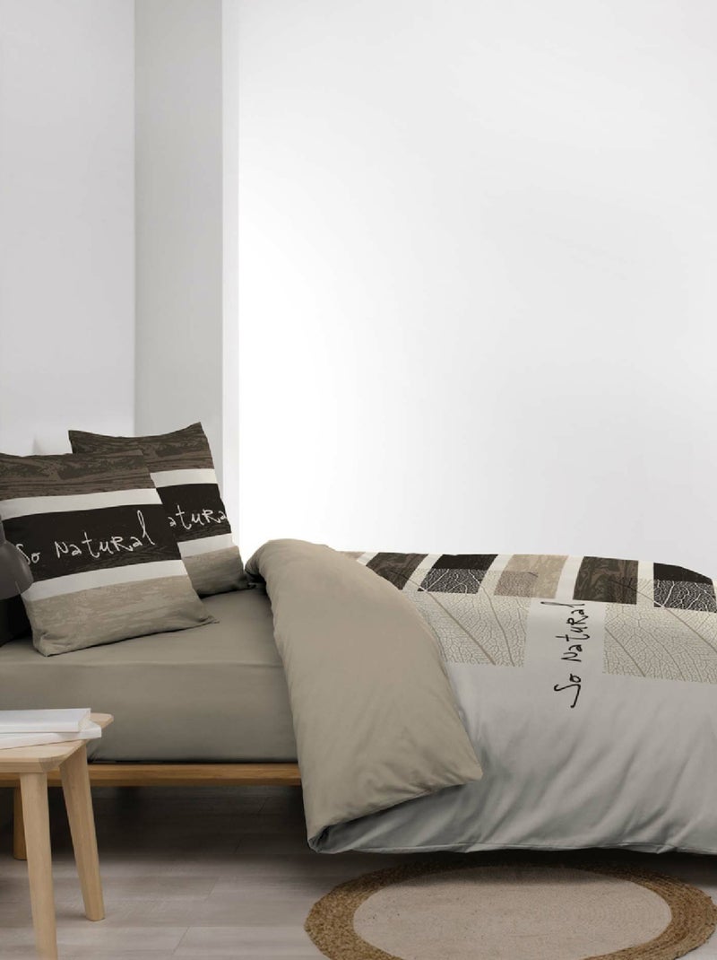 Juego de cama de 3 piezas So Natural Beige gris - Kiabi