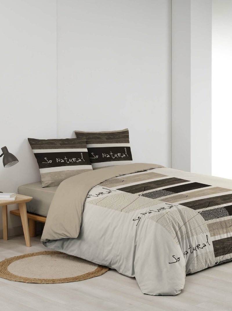 Juego de cama de 3 piezas So Natural Beige gris - Kiabi