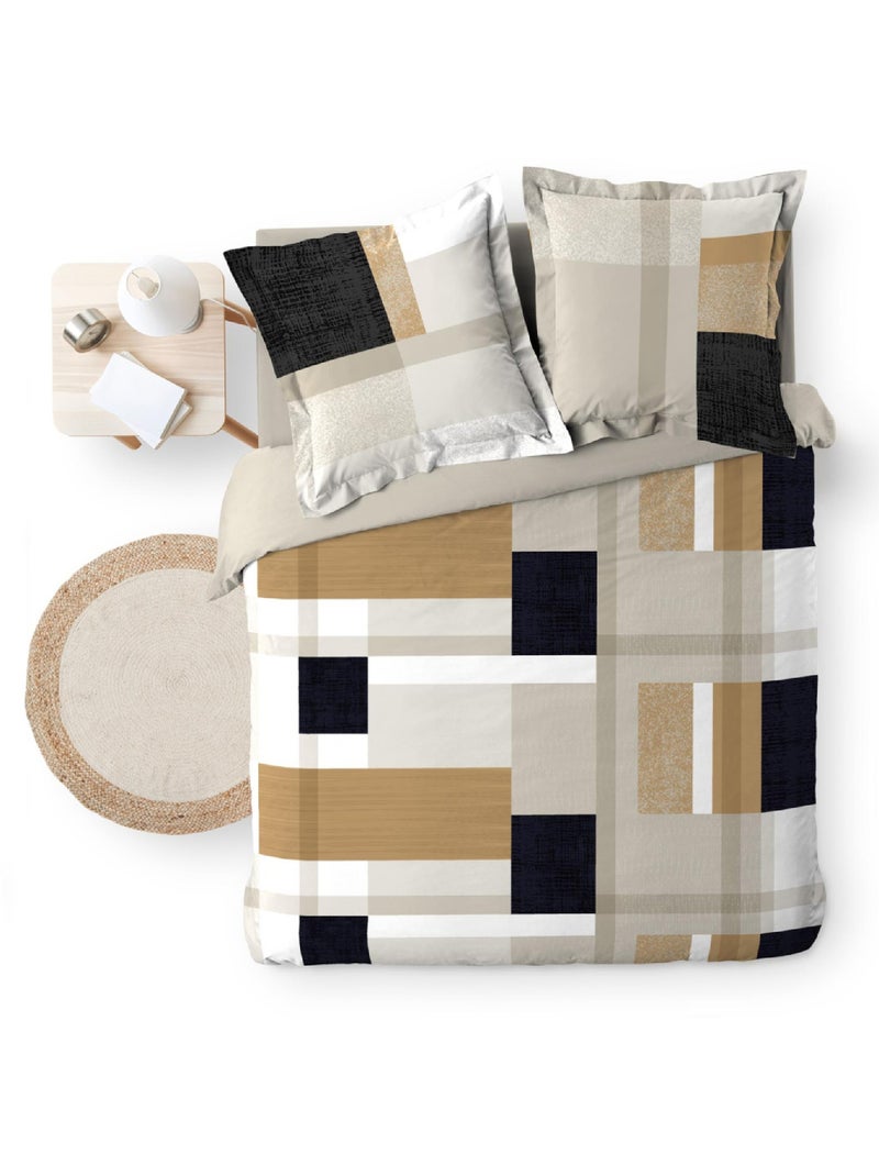 Juego de cama de 3 piezas Ulysse Beige gris - Kiabi