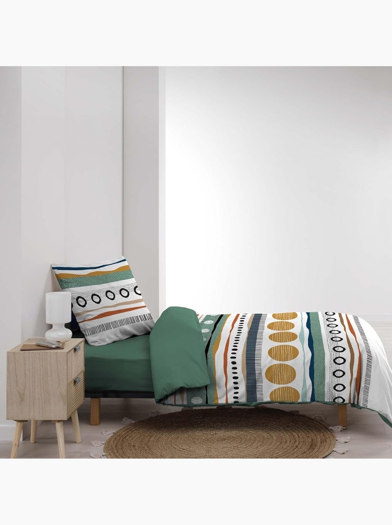 Juego de cama de algodón asiana douceur d'intérieur Verde - Kiabi