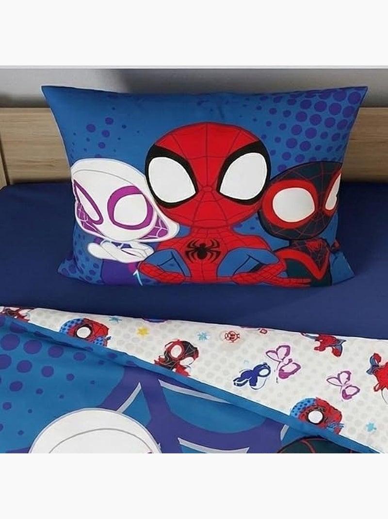 Juego de cama de algodón aymax spiderman Azul - Kiabi