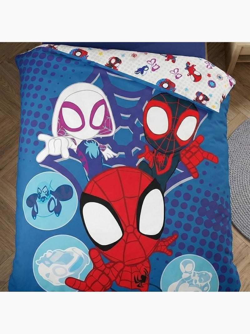 Juego de cama de algodón aymax spiderman Azul - Kiabi