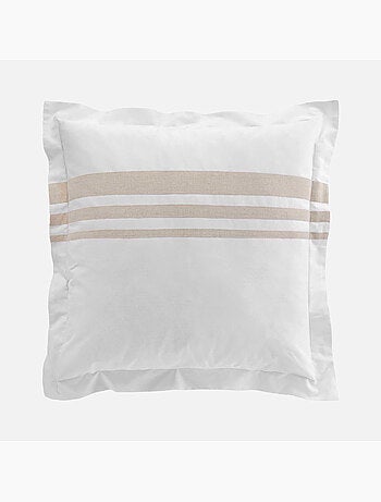 Juego de cama de algodón con acabado de lino