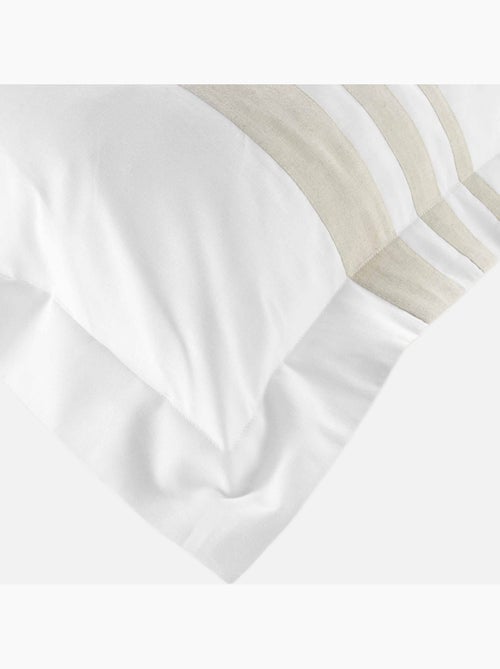 Juego de cama de algodón con acabado de lino - Kiabi Juego de cama de algodón con acabado de lino - Kiabi