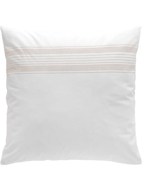 Juego de cama de algodón con delicados bordados - Kiabi Juego de cama de algodón con delicados bordados - Kiabi