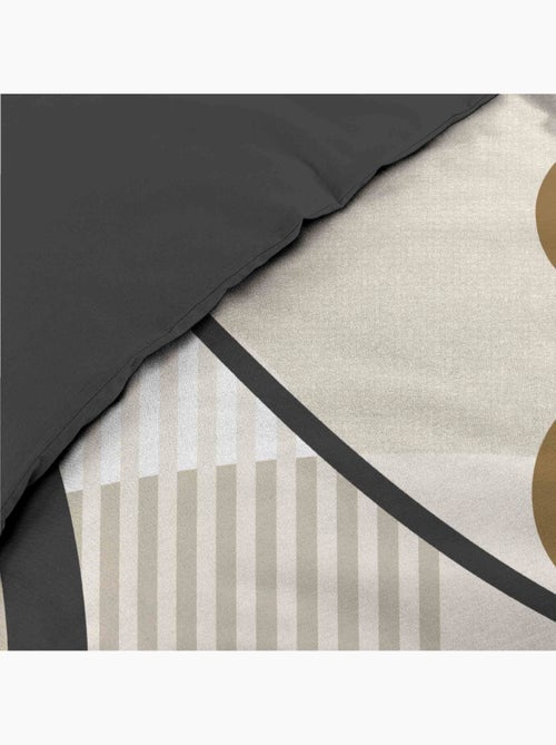 Juego de cama de algodón con estampado geométrico y doble cara impresa - Kiabi
