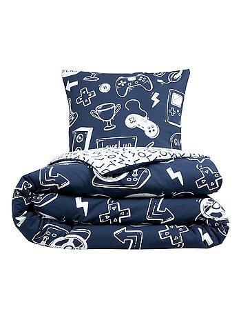 Juego de cama de algodón con temática de videojuegos