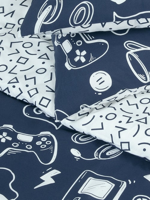 Juego de cama de algodón con temática de videojuegos - Kiabi