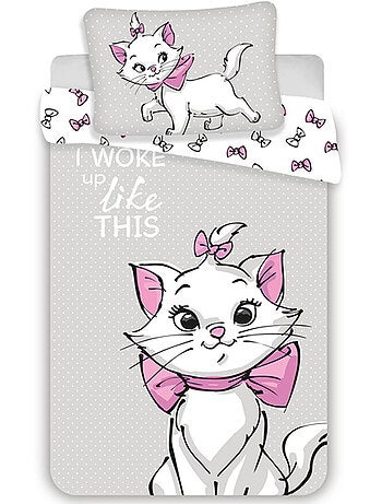 Juego de cama de algodón disney marie para cuna 100 x 135