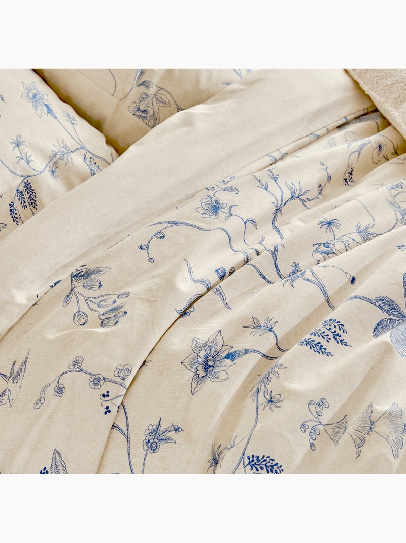 Juego de cama de algodón kyoto 240x220cm Blanco - Kiabi