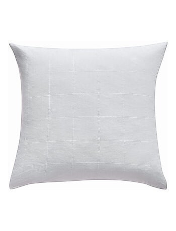 Juego de cama de algodón lavado con estampado de cuadros jacquard