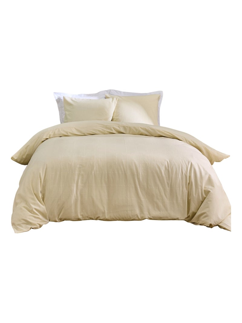 Juego de cama de Algodón Linella Ivoire Douceur d'Intérieur Beige arena - Kiabi