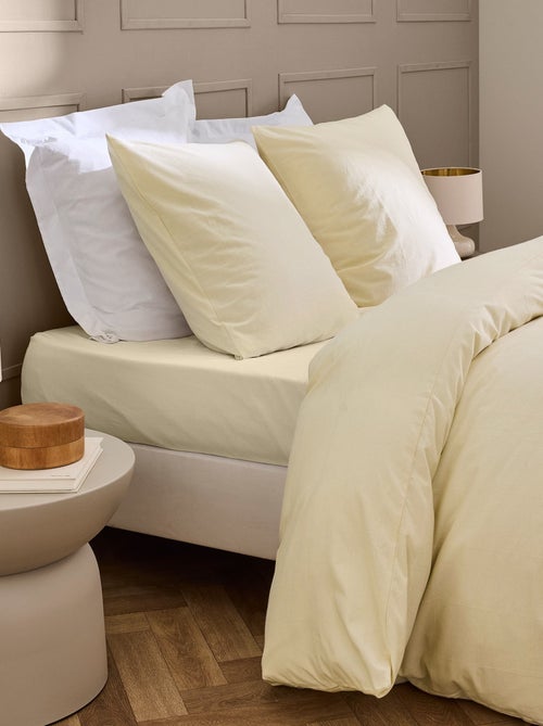 Juego de cama de Algodón Linella Ivoire Douceur d'Intérieur - Kiabi Juego de cama de Algodón Linella Ivoire Douceur d'Intérieur - Kiabi