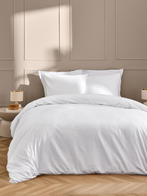 Juego de cama de Algodón Linella Ivoire Douceur d'Intérieur - Kiabi Juego de cama de Algodón Linella Ivoire Douceur d'Intérieur - Kiabi