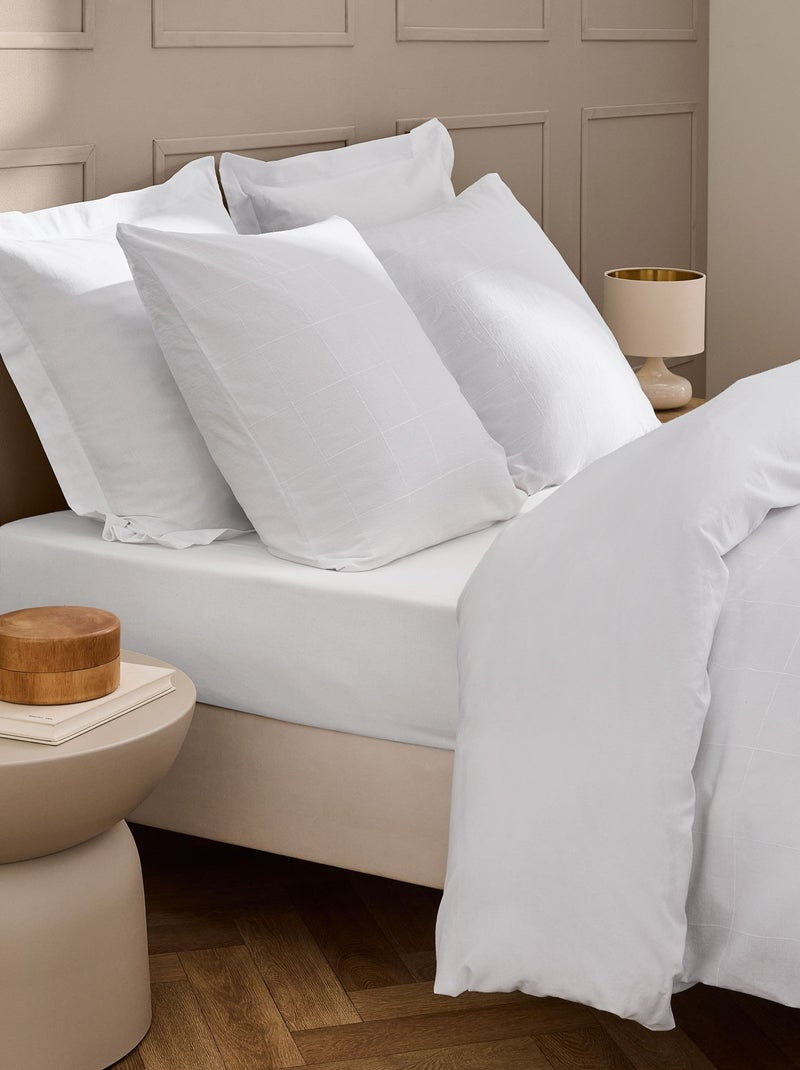Juego de cama de Algodón Linella Ivoire Douceur d'Intérieur Blanco - Kiabi