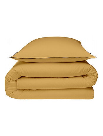 Juego de cama de algodón liso con acabado bourdon