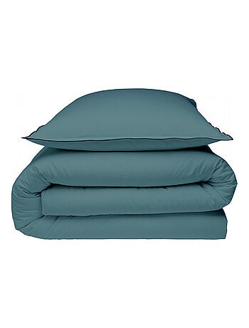 Juego de cama de algodón liso con acabado bourdon