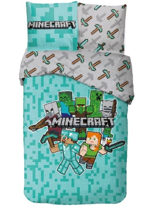 Juego de cama de algodón minecraft aymax - Kiabi Juego de cama de algodón minecraft aymax - Kiabi