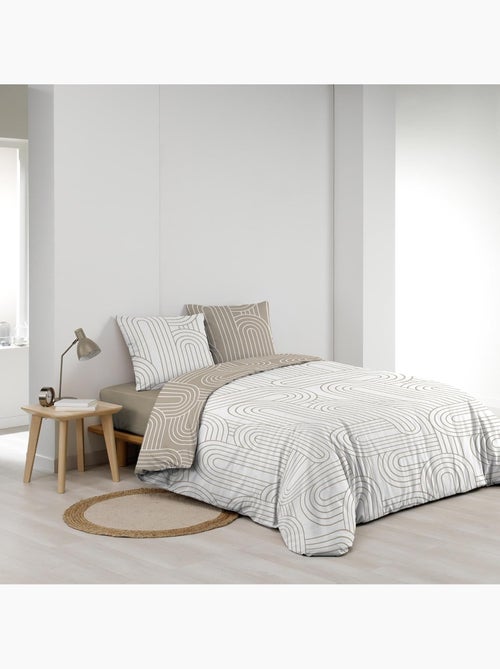 Juego de cama de algodón modul douceur d'intérieur - Kiabi Juego de cama de algodón modul douceur d'intérieur - Kiabi