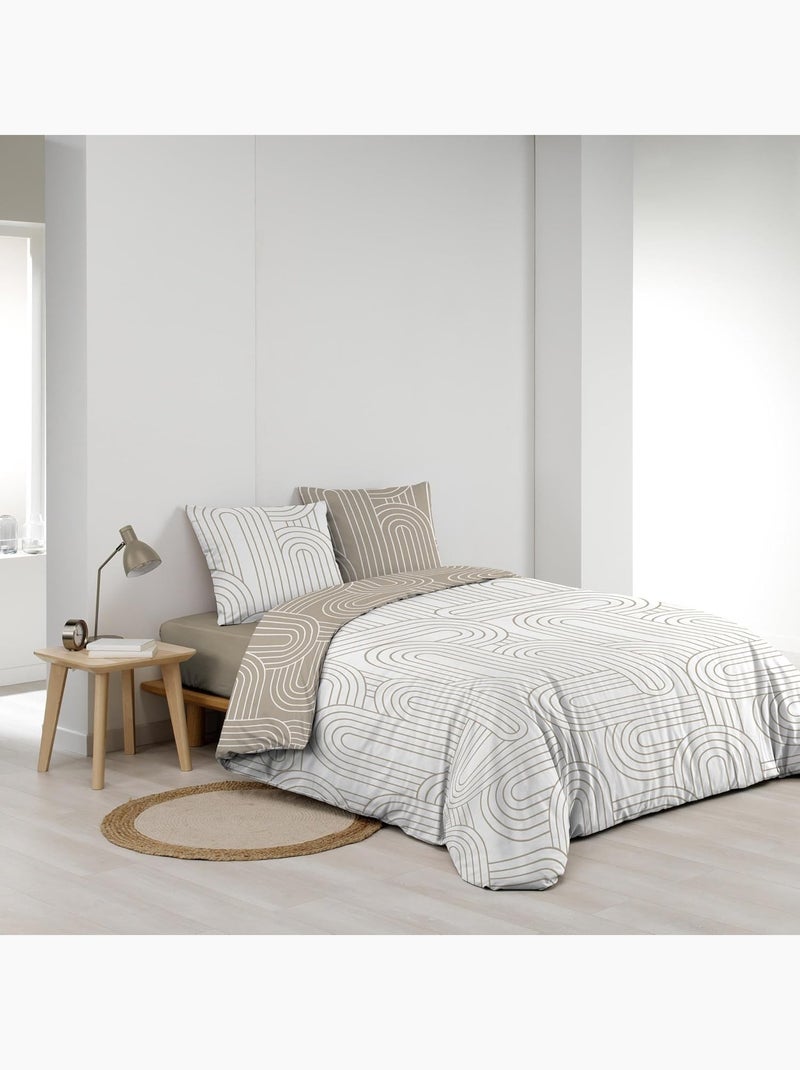 Juego de cama de algodón modul douceur d'intérieur Beige - Kiabi