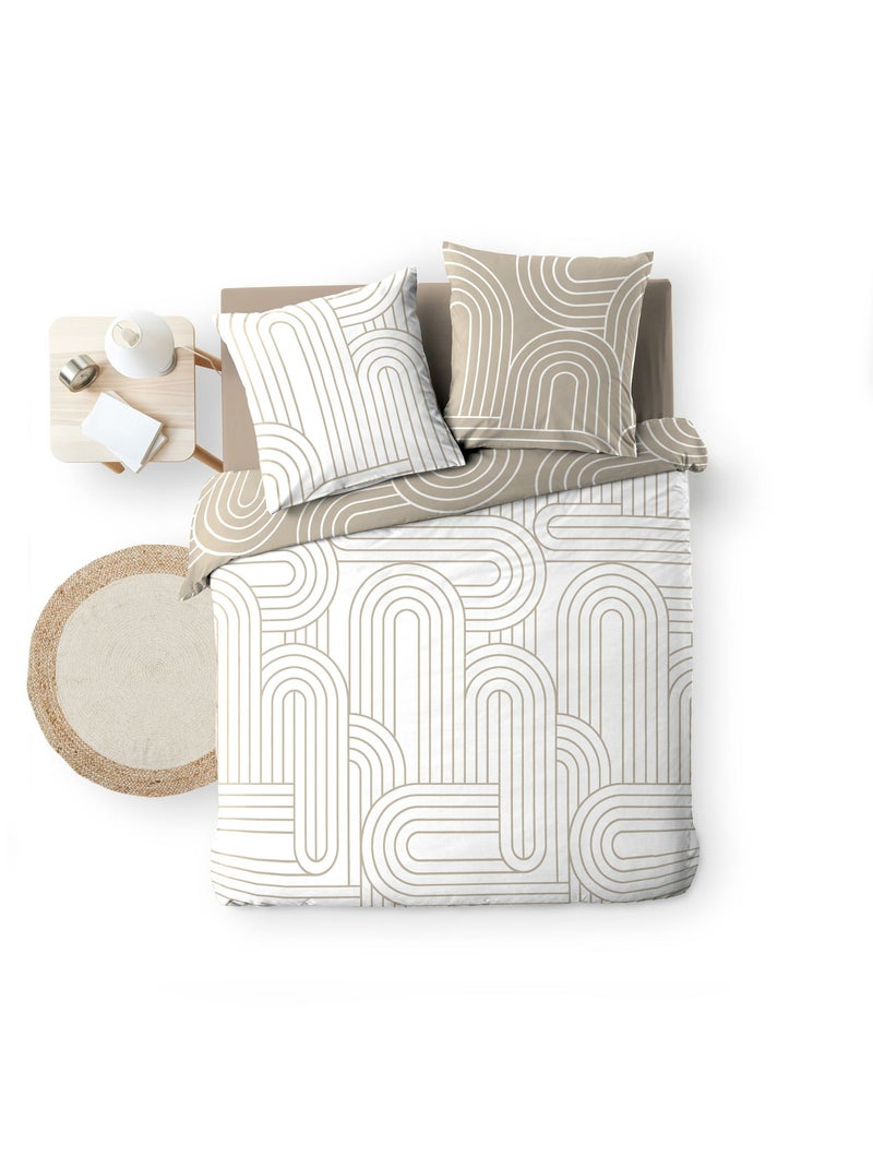 Juego de cama de algodón modul douceur d'intérieur Beige - Kiabi