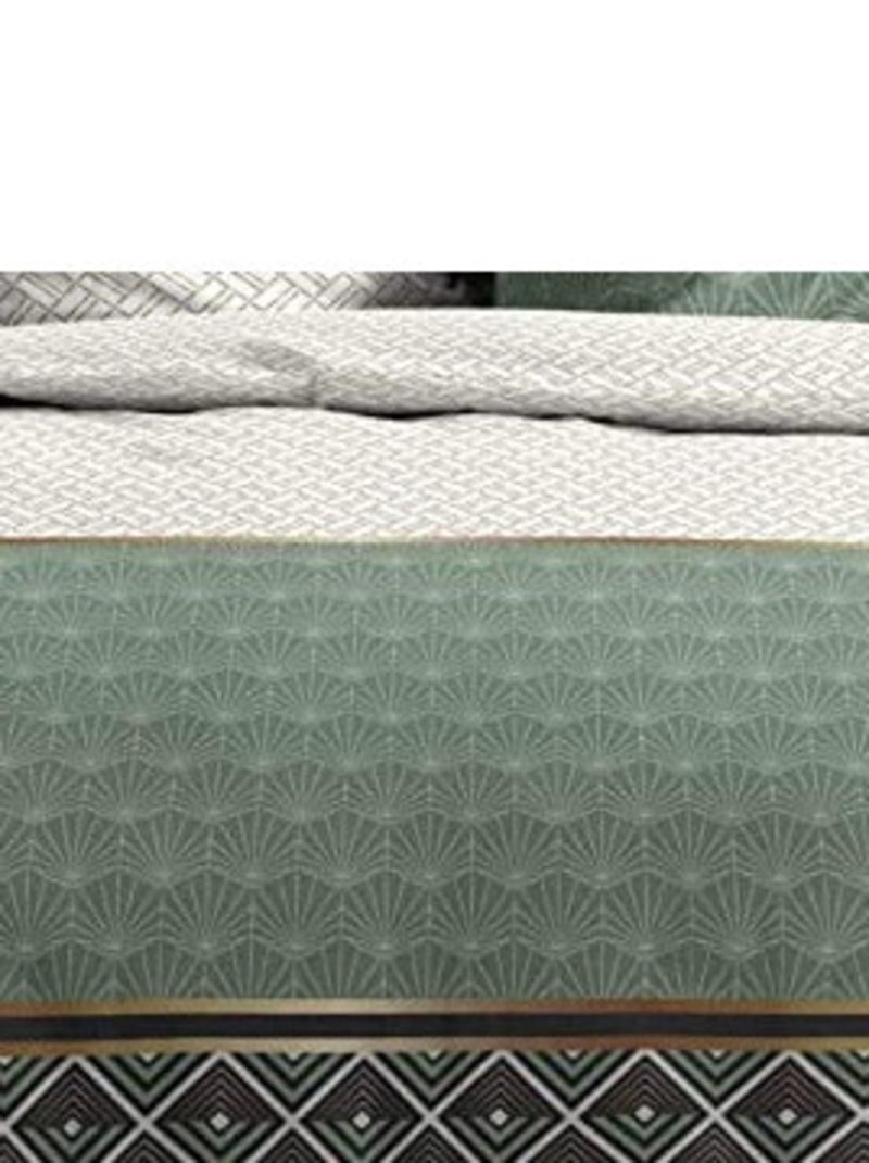 Juego de cama de Algodón Percal Belor PROMO LINGE Verde - Kiabi