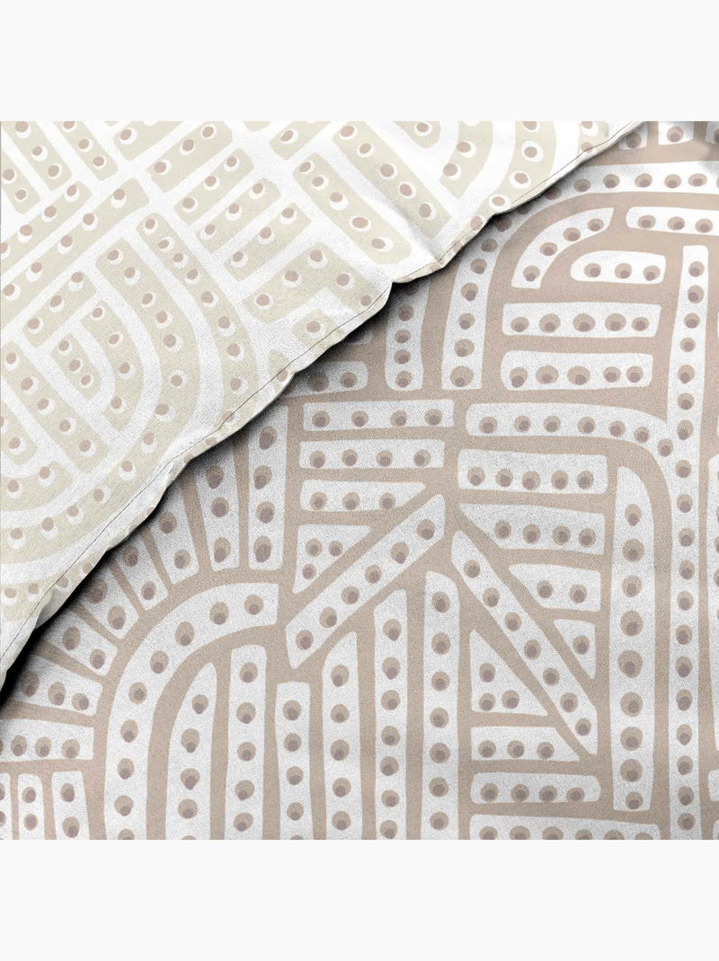 Juego de cama de algodón percal eliot douceur d'intérieur Beige - Kiabi