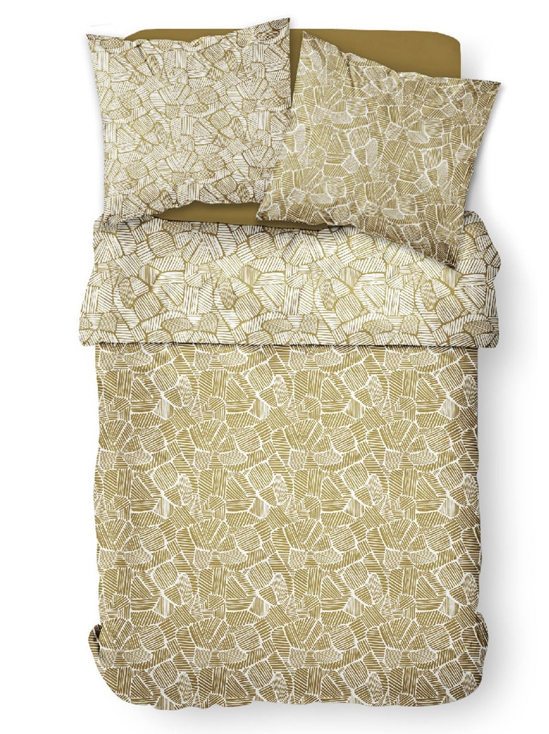 Juego de cama de algodón puro, 240 x 220 cm, África - AFIBEL Marrón - Kiabi