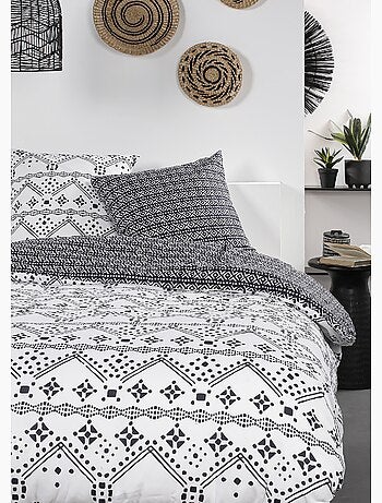 Juego de cama de algodón puro, 240 x 220 cm, étnico - AFIBEL