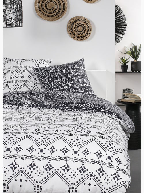 Juego de cama de algodón puro, 240 x 220 cm, étnico - AFIBEL - Kiabi