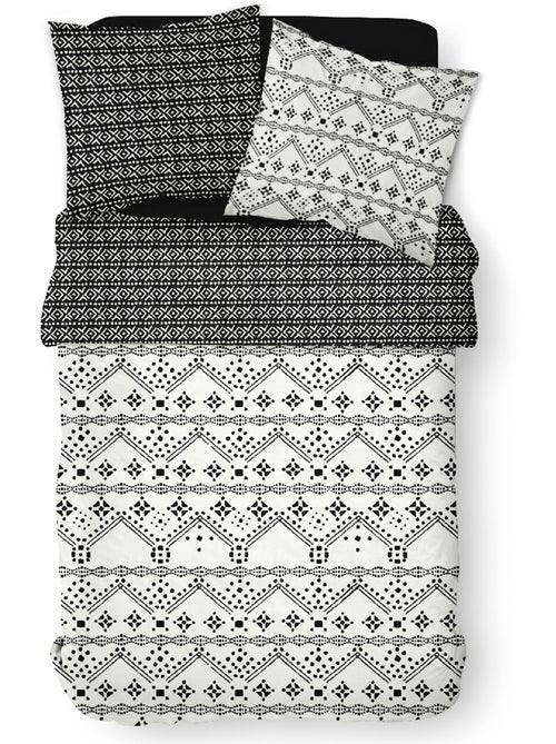 Juego de cama de algodón puro, 240 x 220 cm, étnico - AFIBEL - Kiabi