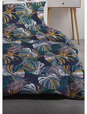 Juego de cama de algodón puro 240 x 220 cm, Follaje - AFIBEL