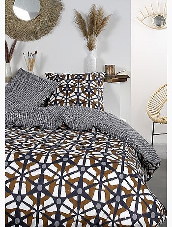 Juego de cama de algodón puro, 240 x 220 cm, Hexágono - AFIBEL