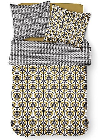 Juego de cama de algodón puro, 240 x 220 cm, Hexágono - AFIBEL