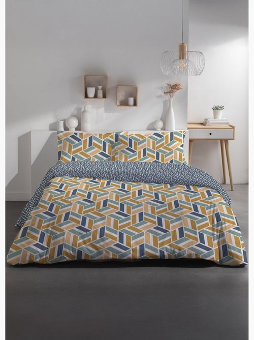 Juego de cama de algodón puro 240 x 220 cm, Optica - AFIBEL - Kiabi